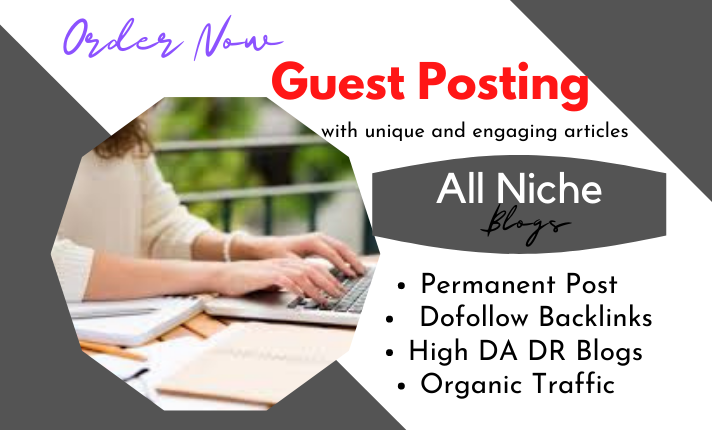 Massive SEO Boost- Get authority backlinks from High DA Blogs of all niches