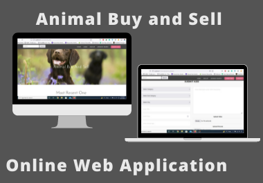 web application buy and sell pets animal