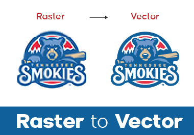 I will do vector tracing, redraw or convert image to...
