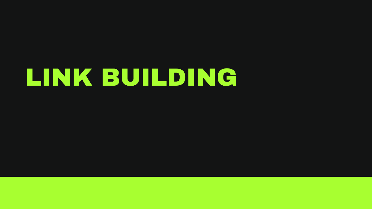 The best Link Building including internal, external and PBN links