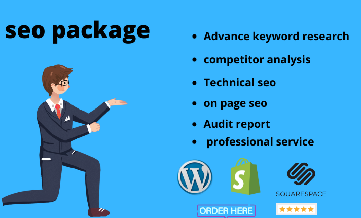 I will provide seo package to increase organic traffic and website ranking