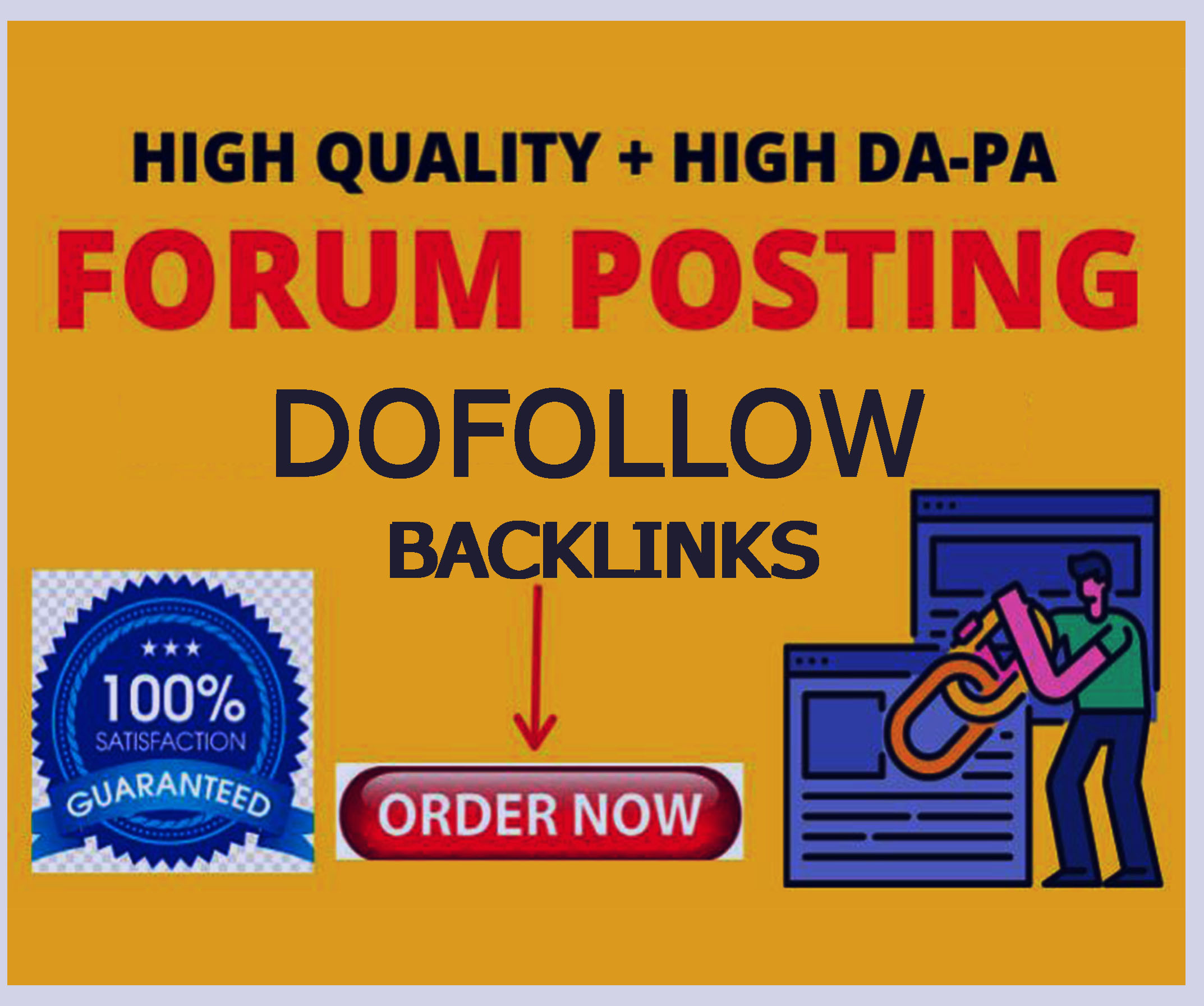 I will provide 250 Do-follow Forum Backlinks and High...