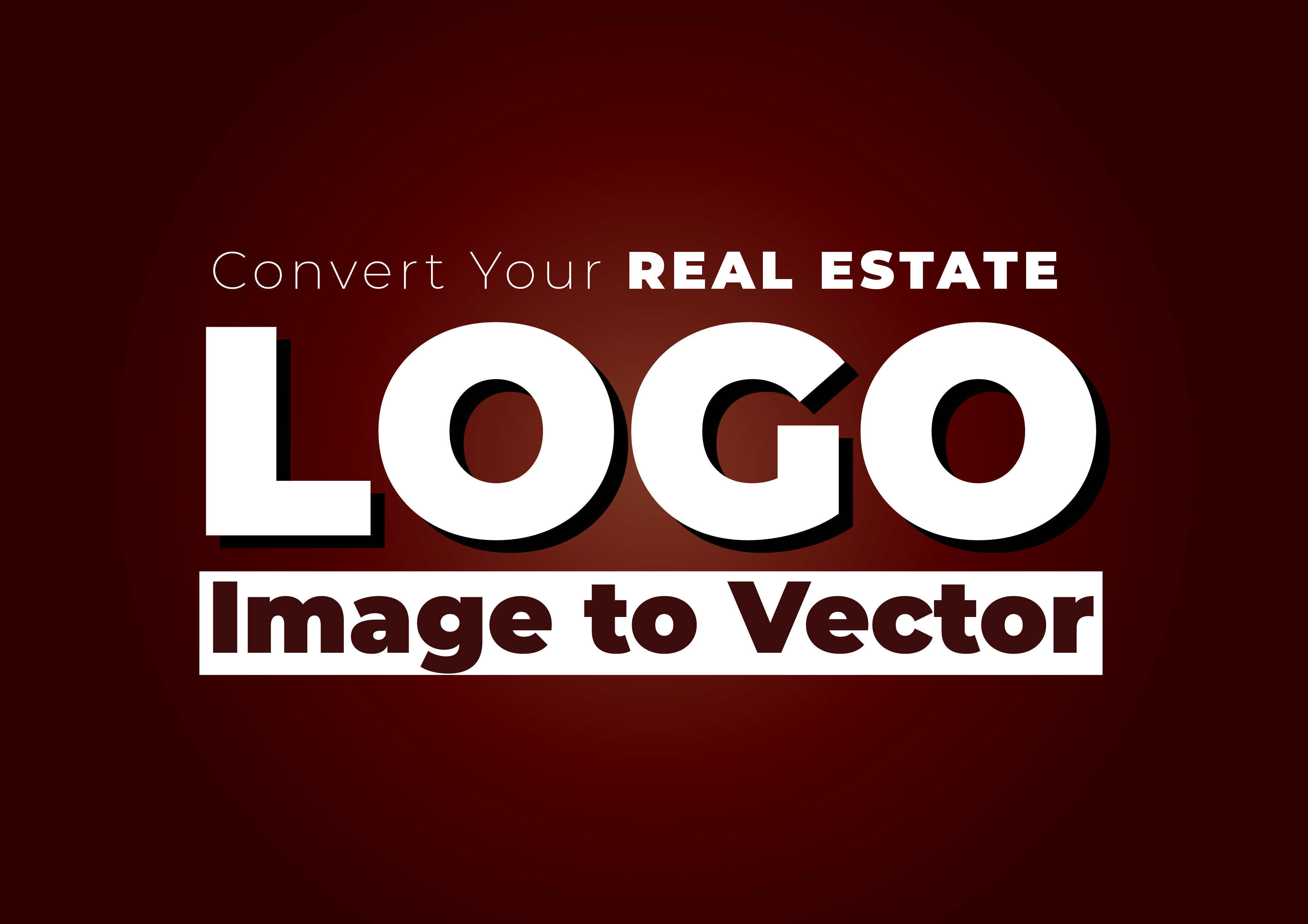 I will Convert real estate logo jpg to vector