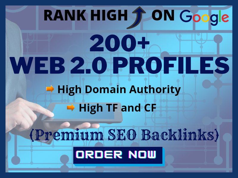Rank High on SERP with 200+ HQ Backlinks on high domain authority sites