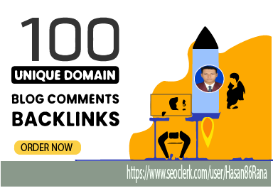 I will create 100 unique blog comments backlinks on high da pa site 