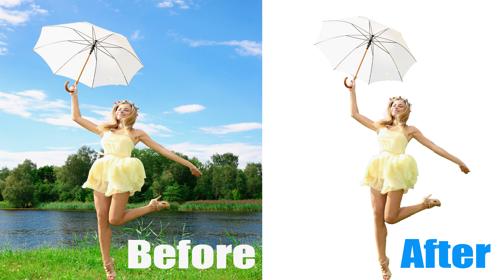 I will do 100 images background removal with white or transparent