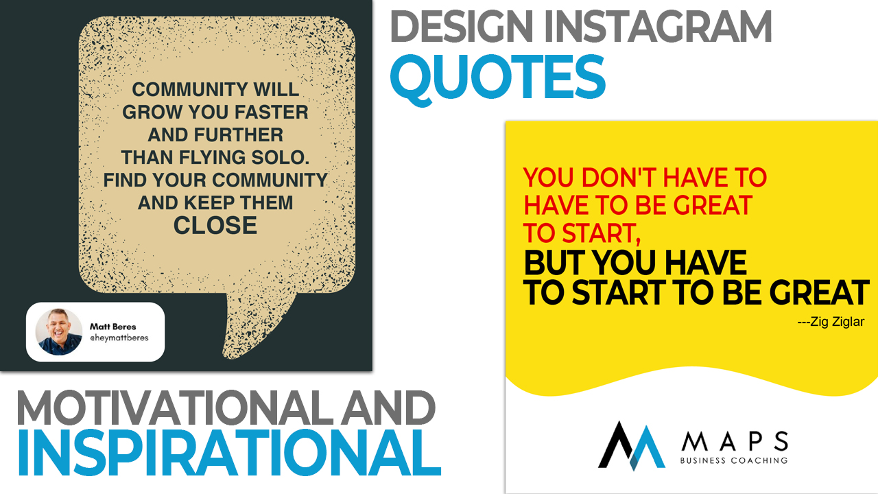I will design Instagram motivational and inspirational quotes