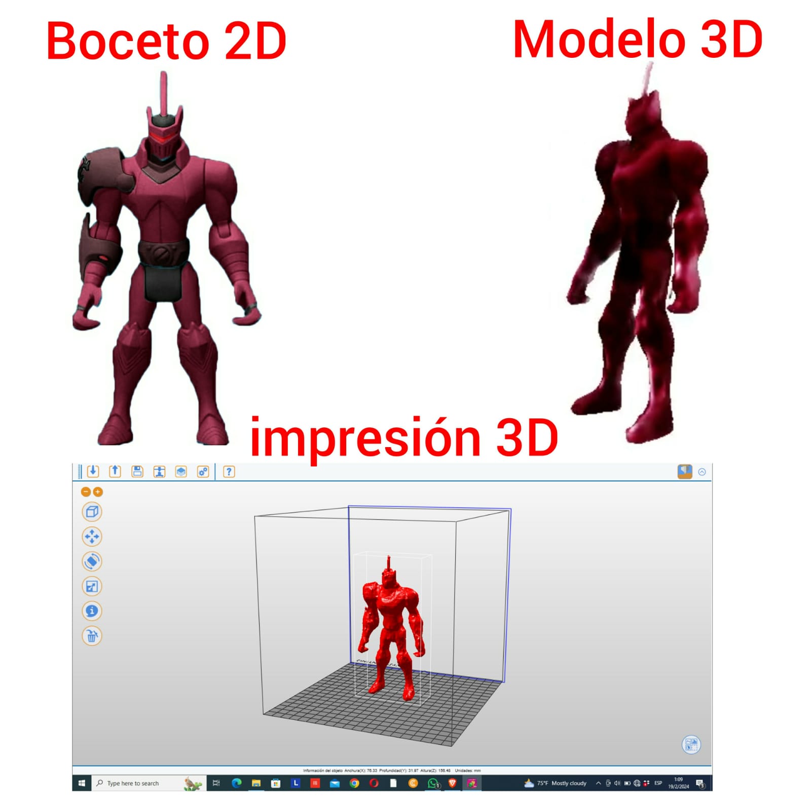 3D MODELING OBJ or STL output format for 3D PRINTING ...