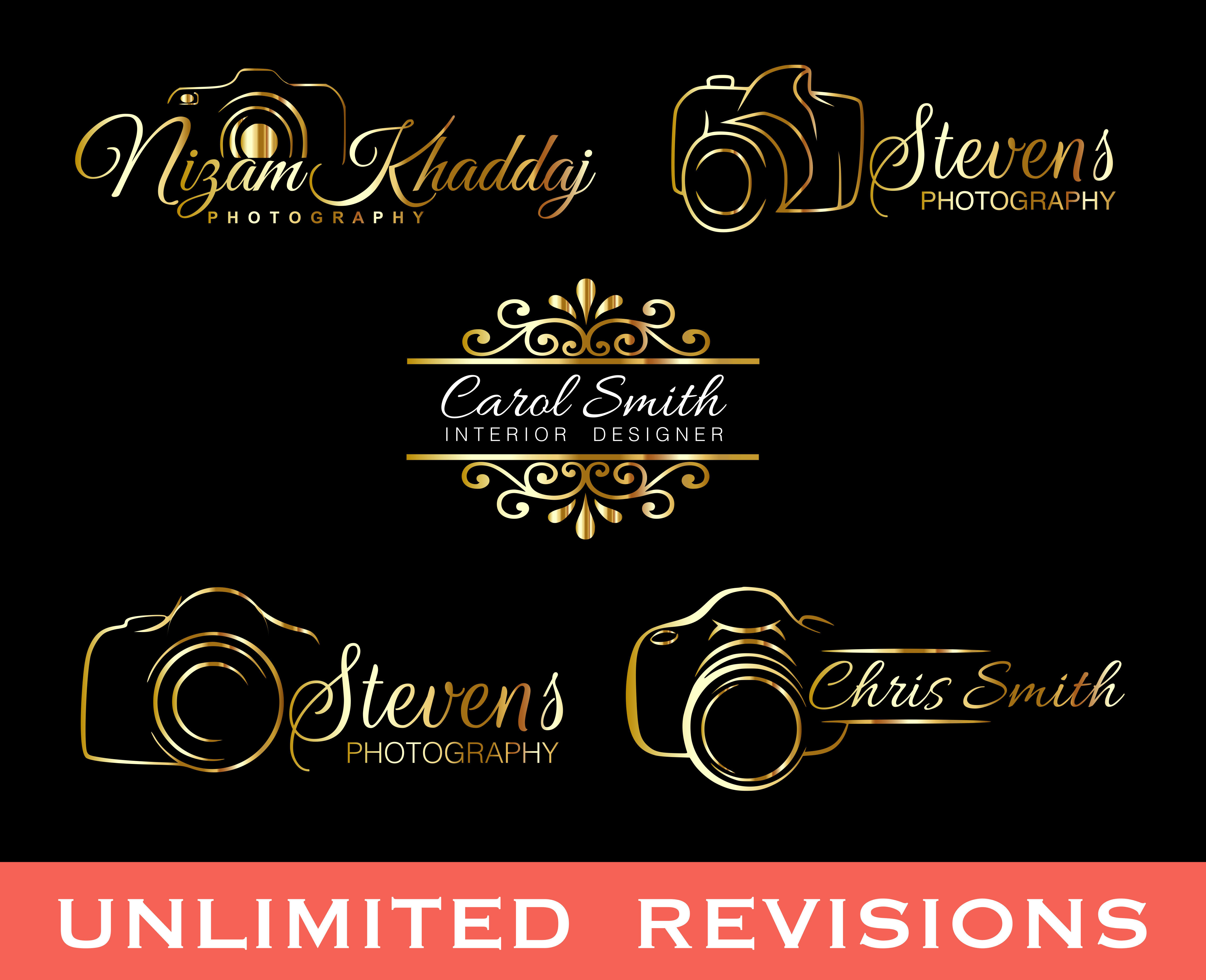 I will design luxury photography signature logo, or ...