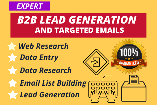 I will provide all industries with b2b lead generatio...
