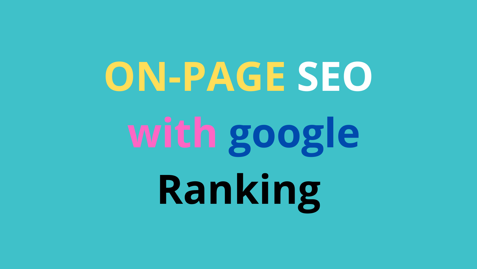 I will Provide complete On-page SEO service for HQ Google Rank