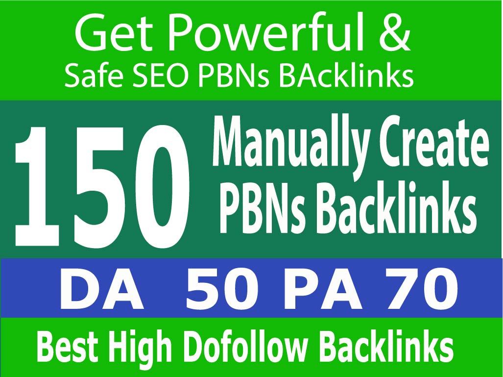 Create 150 PBNs Web 2.0 Permanent Homepage Dofollow Backlinks
