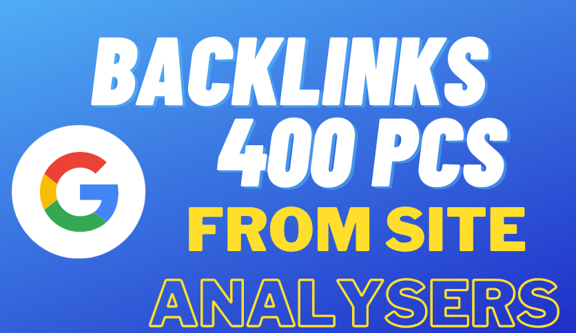 Backlinks From The Site Analysers + Indexing!