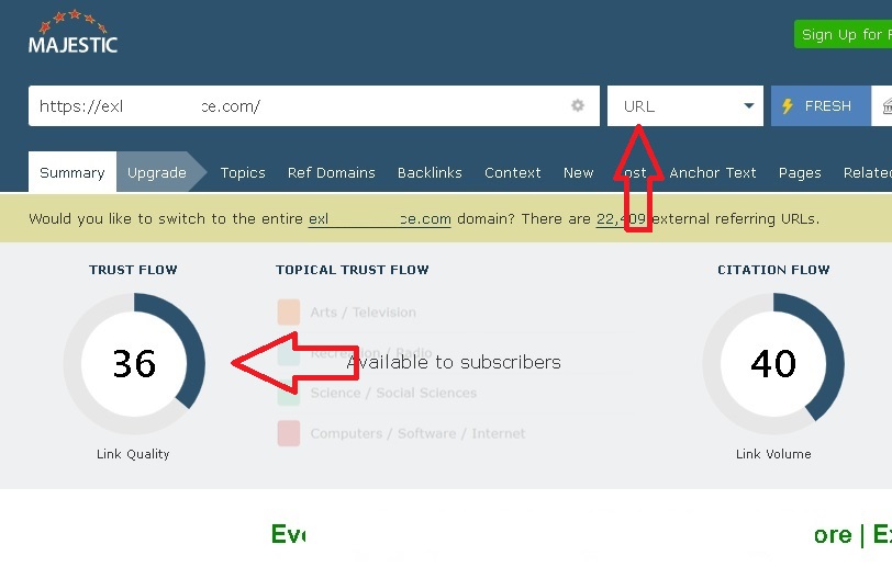 Increase trustflow of URL to 30+ with high trustflow PBN links