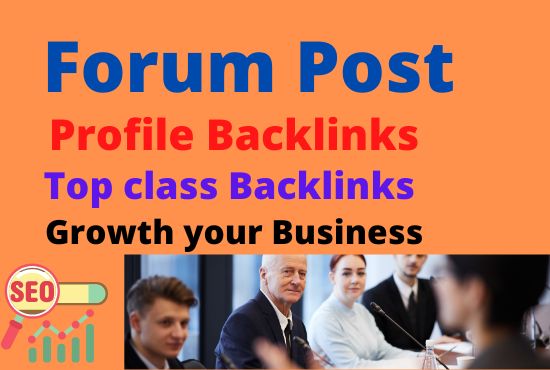 I will Create 60 high quality forum Backlink from high DA PA website .