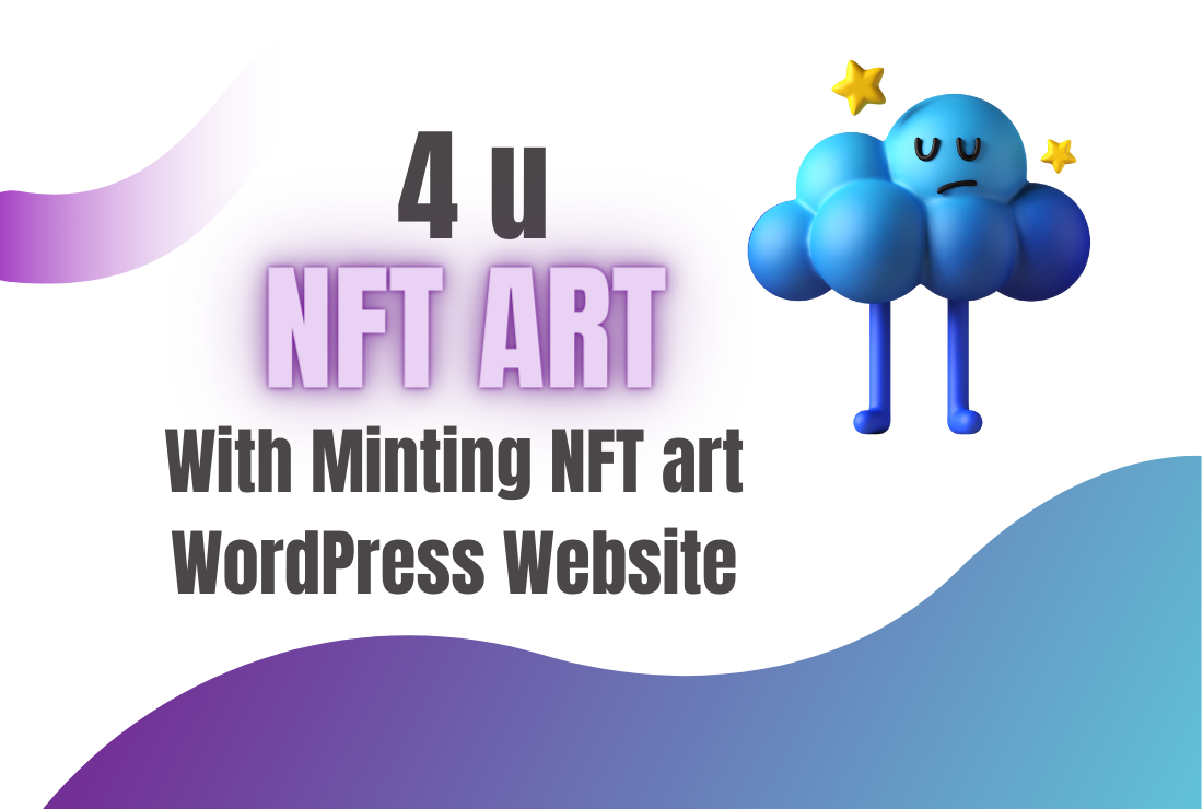 WordPress NFT Art, NFT Crypto and ico Landing Page, NFT Minting Art Website automated NFT, Crypto 