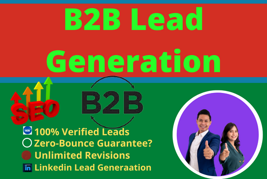 I will create b2b 10 lead generation email find, informetion,web research