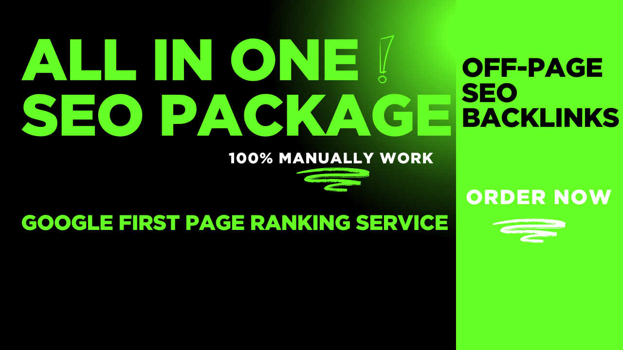 All in one SEO BOOSTER package Manually Done