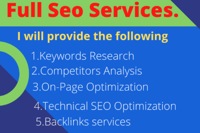 monthly complete seo services for rank your website on google first page