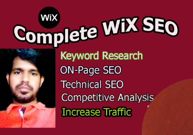 I will do complete wix seo for your wix website 1st p...