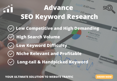 50 low competitive Advanced SEO keyword research and competitor analysis