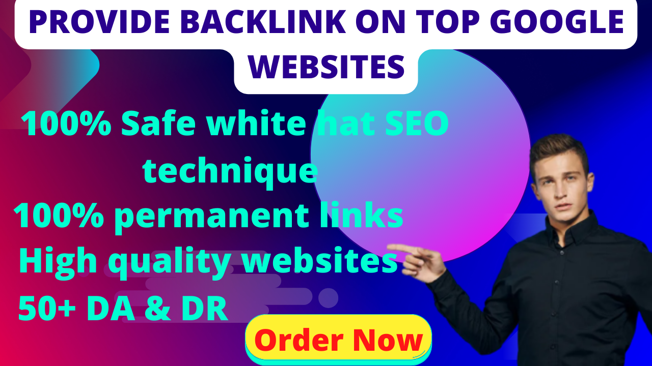I will provide high quality backlink on top website 