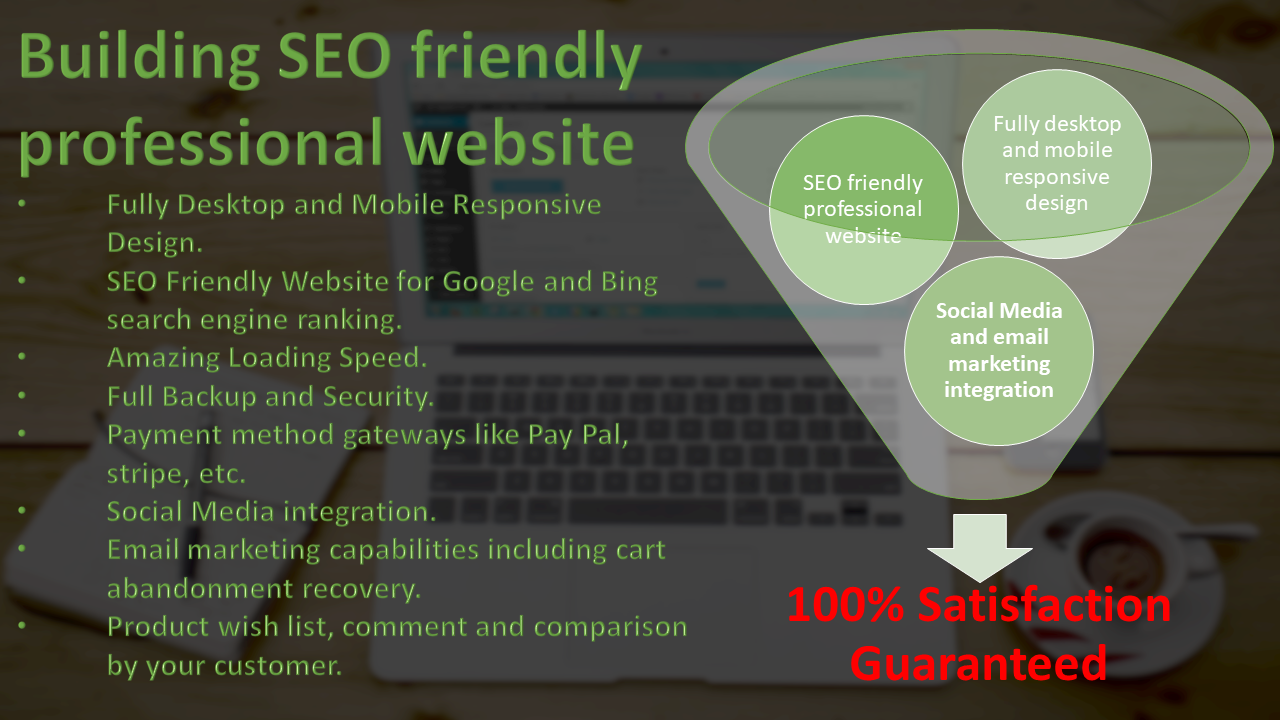 Create a Responsive and SEO friendly professional web...