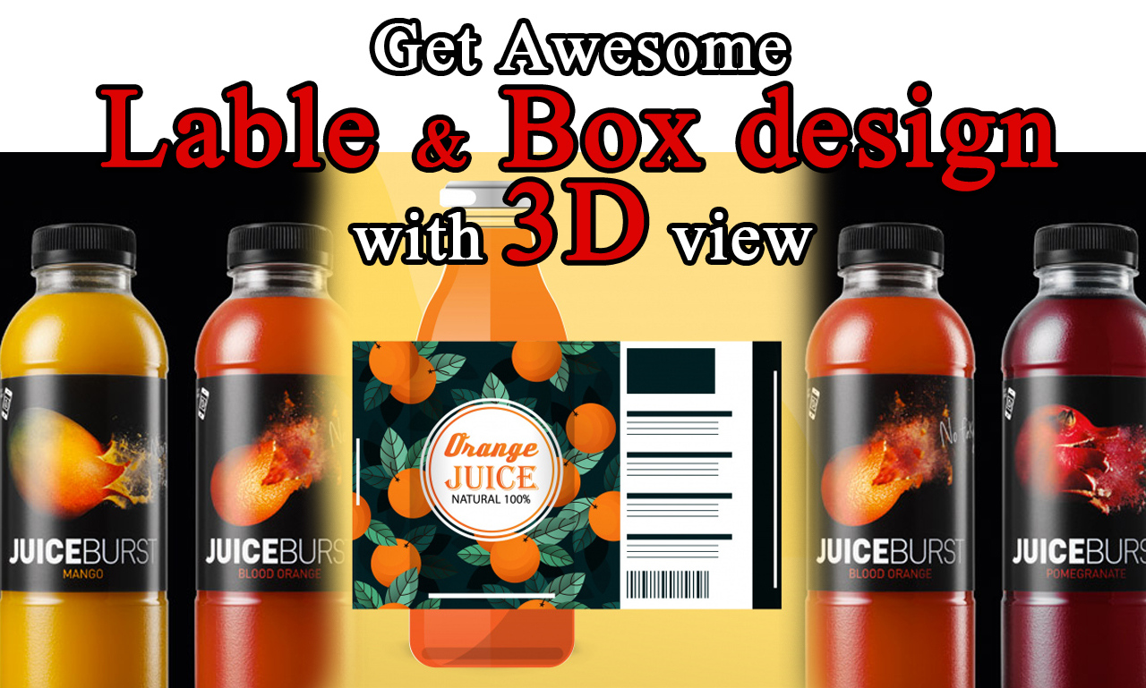 I will design unique label and package