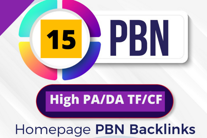 15 Homepage PBNs Posts DA70+ Backlinks