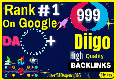 I will Create Diigo High quality 999 Backlinks DA-90 Rank#1 on Google