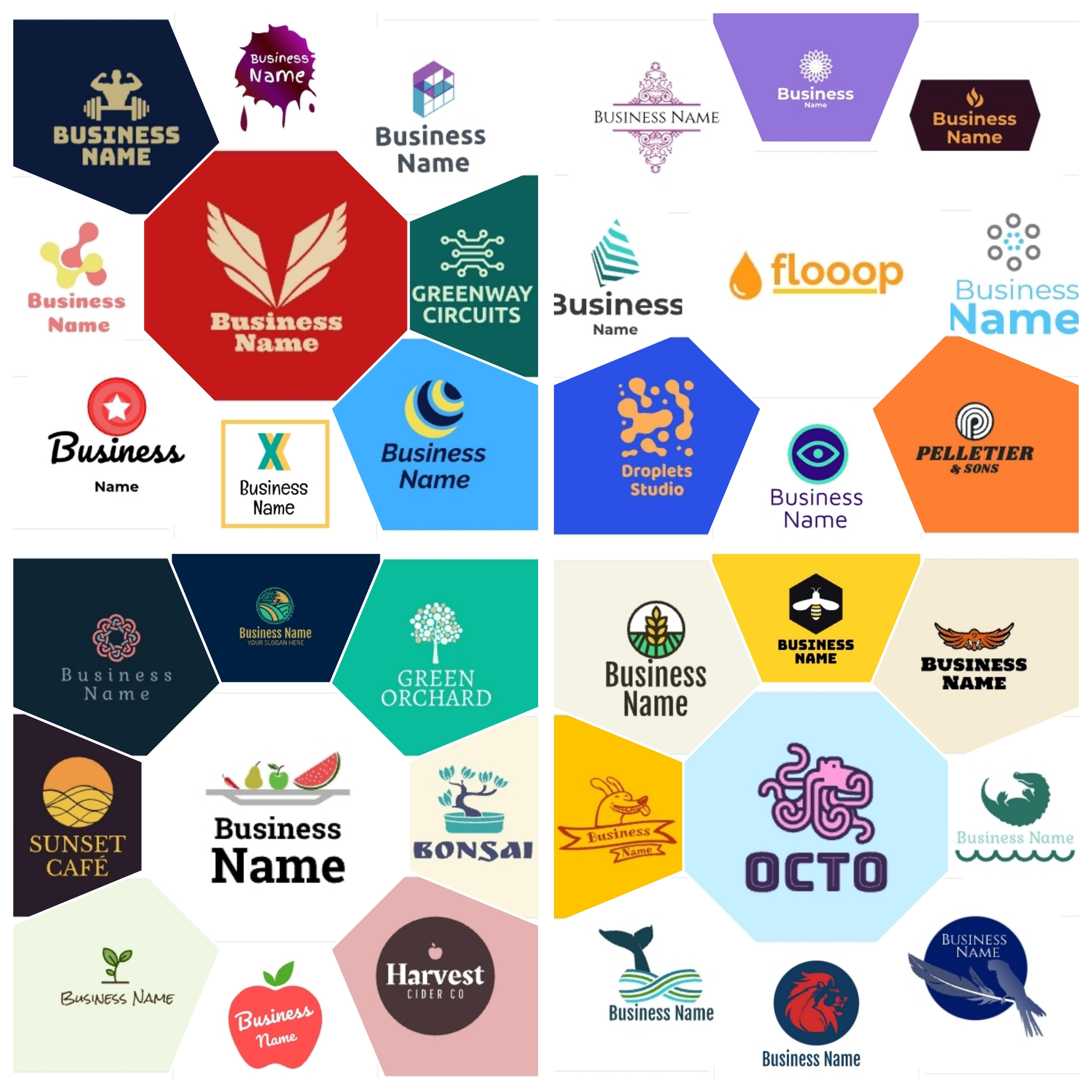 Cheap logo design professionally for your business, 10 logos in less than 10 hours