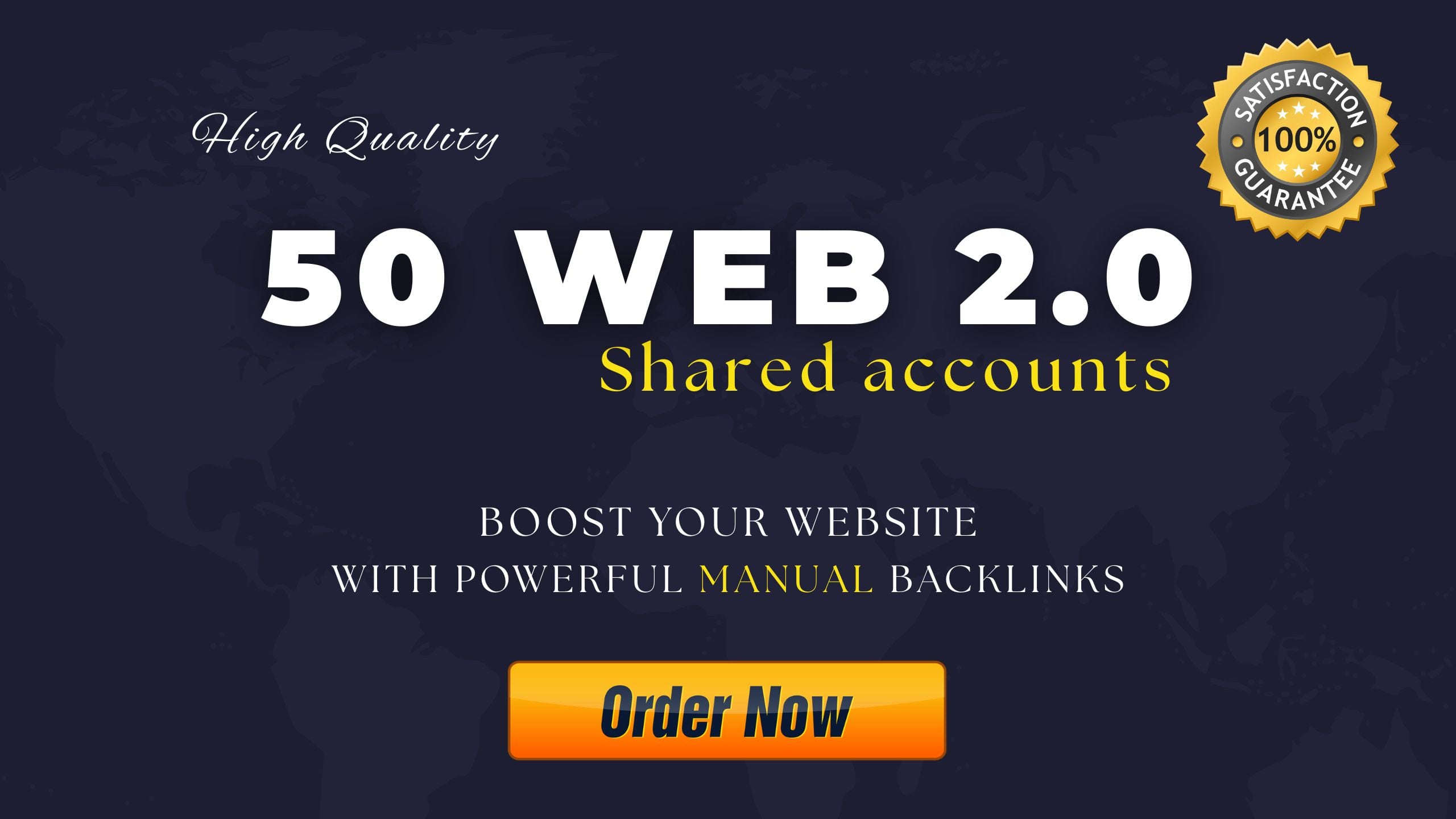 50 High Authority WEB 2.0 Dofollow Backlinks
