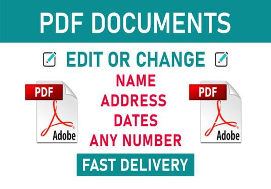 Edit PDF files, documents, photoshop