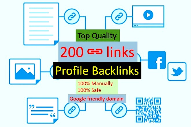 200 HQ Domain Authority SEO Profile Backlink DA 90+ low spam 
