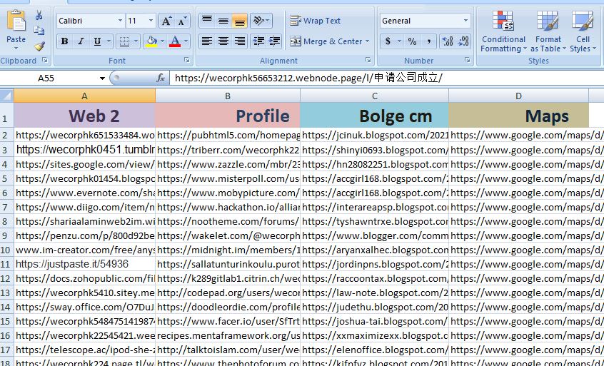 High quality profile, web2.0, maps and blog comment links in package