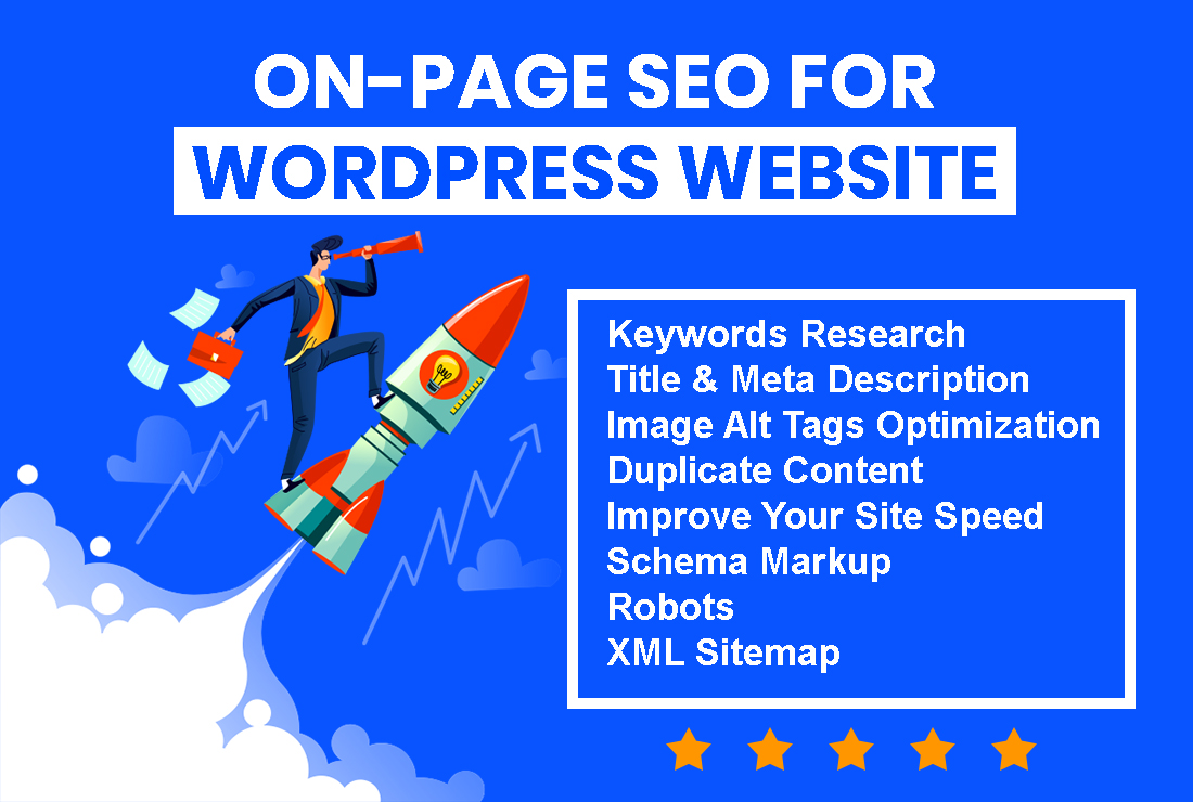 Complete On Page SEO Service for WordPress Website fo...
