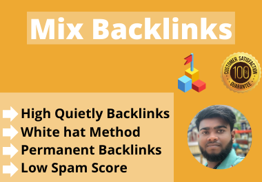 60 Mix backlinks on high authority site fully manual