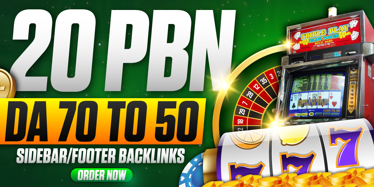 20 PBNs DA 70 to 50 Homepage sidebar, footer casino, Betting, UFABAT website backlinks 