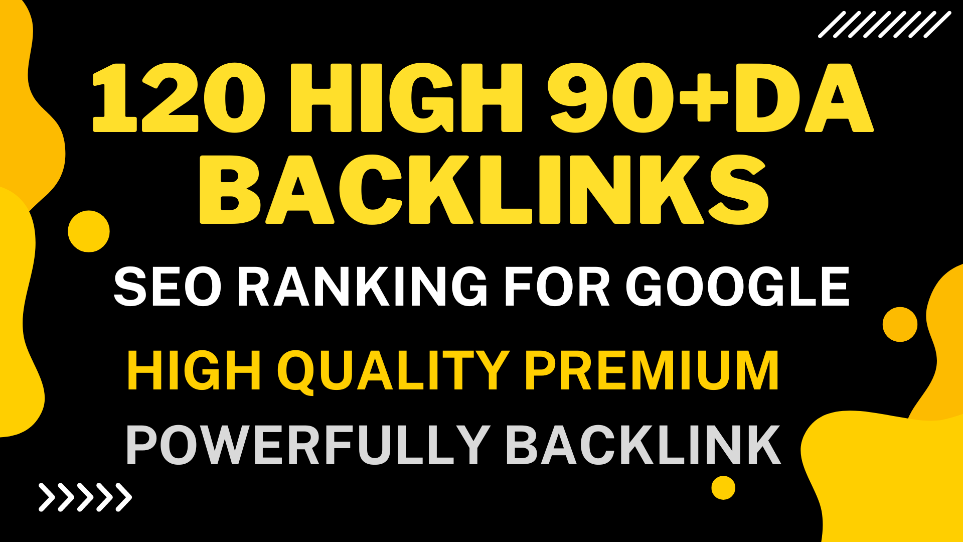  120 HIGH Quality 90+DA dofollow Backlinks real organic traffic SEO