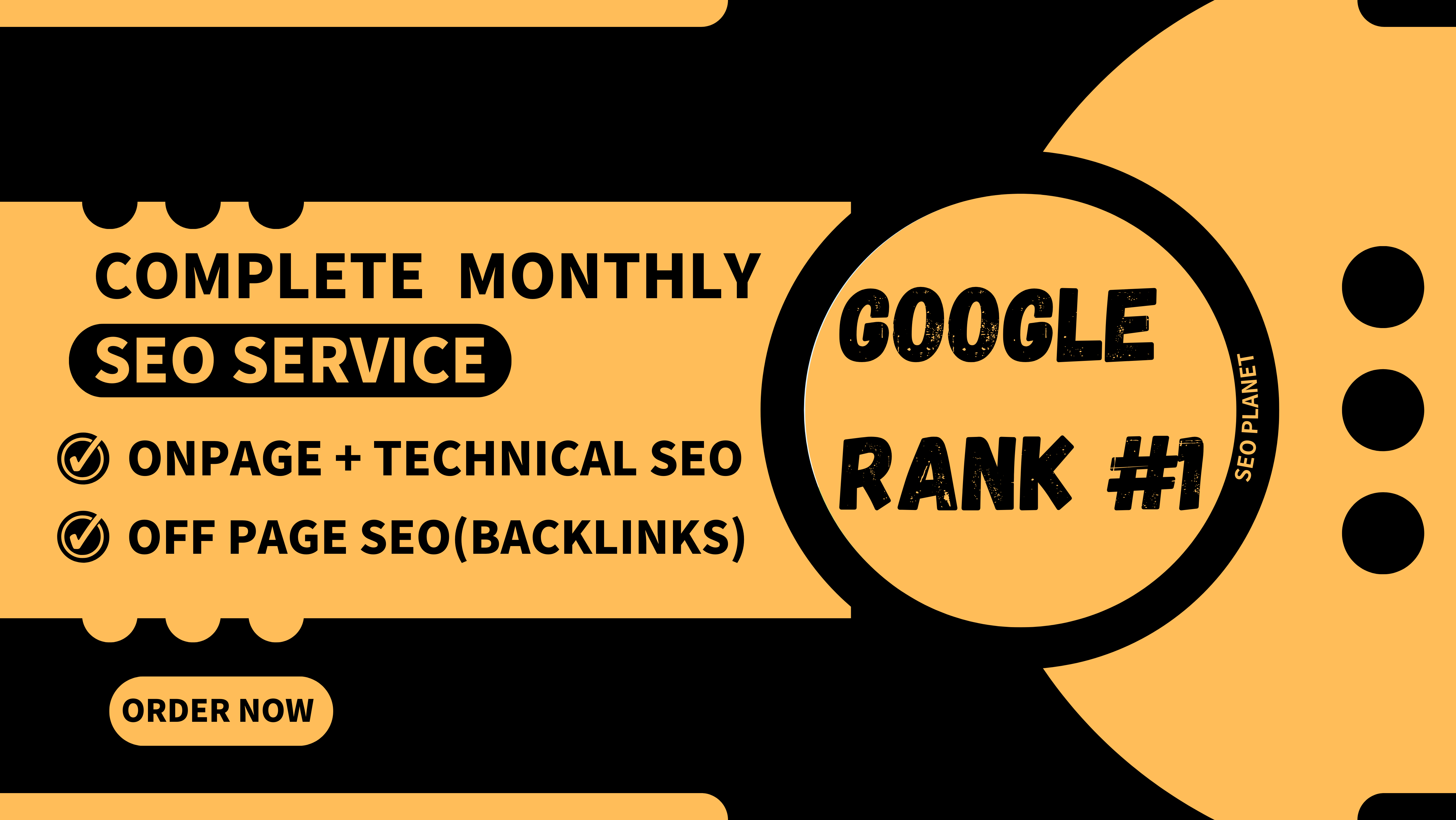 I will provide complete monthly SEO service with keyword research, on page and off page