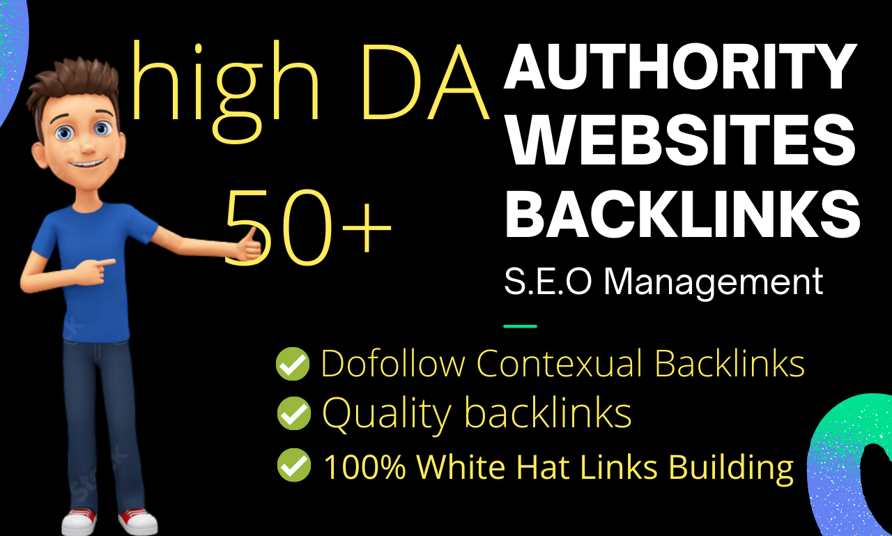 Create dofollow SEO backlinks high DA authority link building
