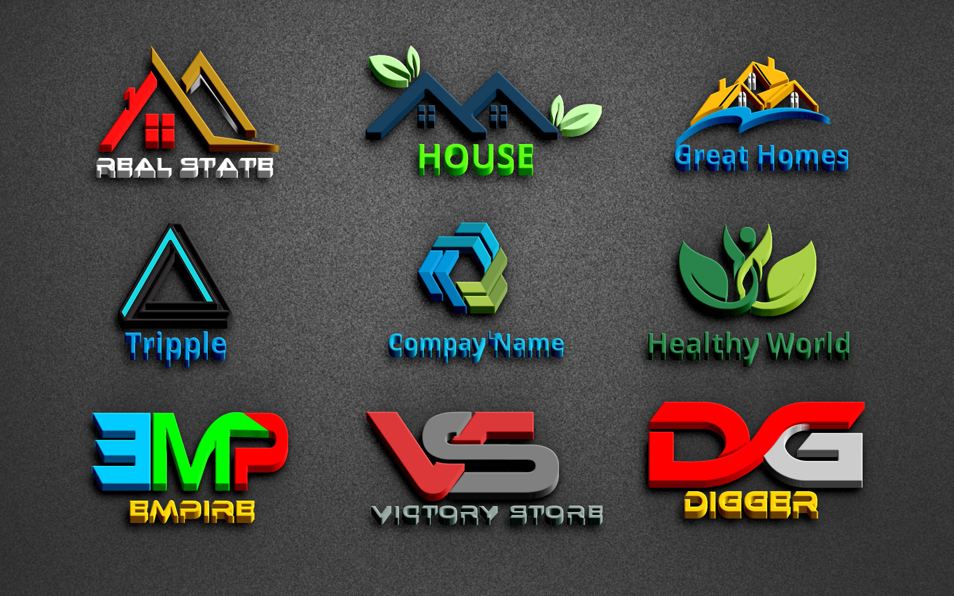 I will design modern and professional 3D business Logo 