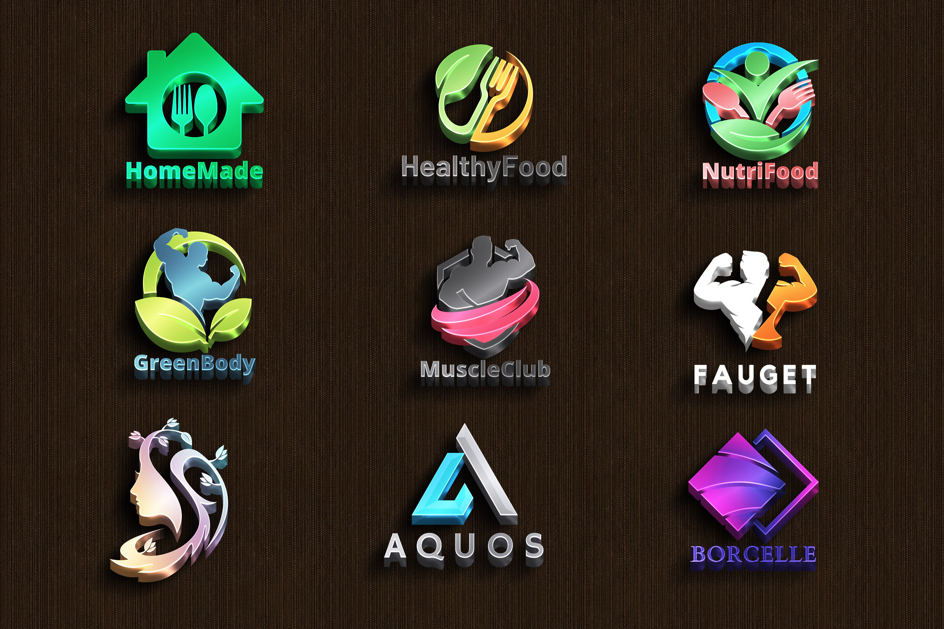 I will design modern and professional 3D business Logo 