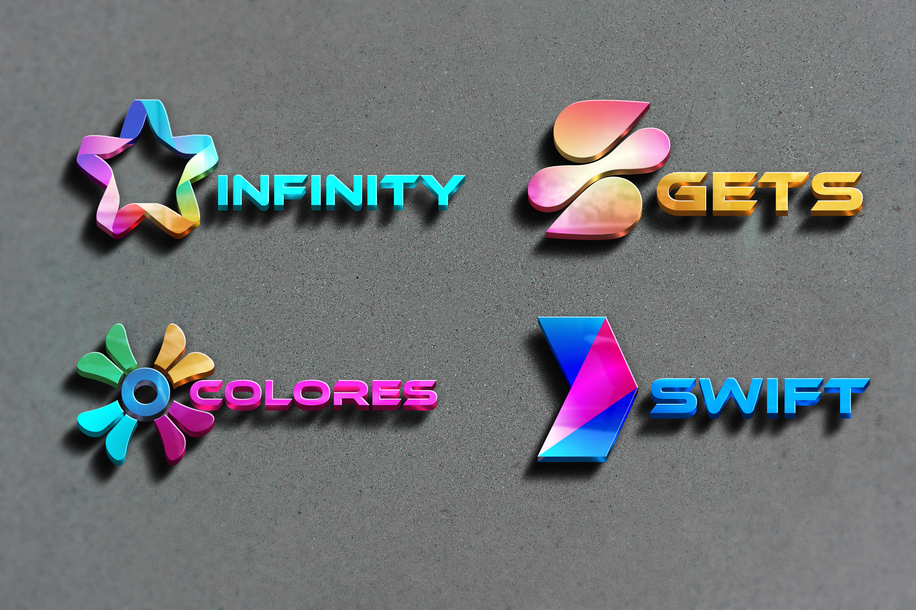 I will design modern and professional 3D business Logo 