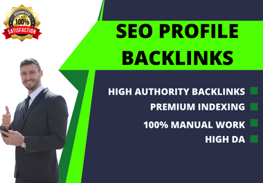 I will create 35 quality profile backlinks