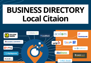 30 local citation or business directory submission on high authority website NAP local seo