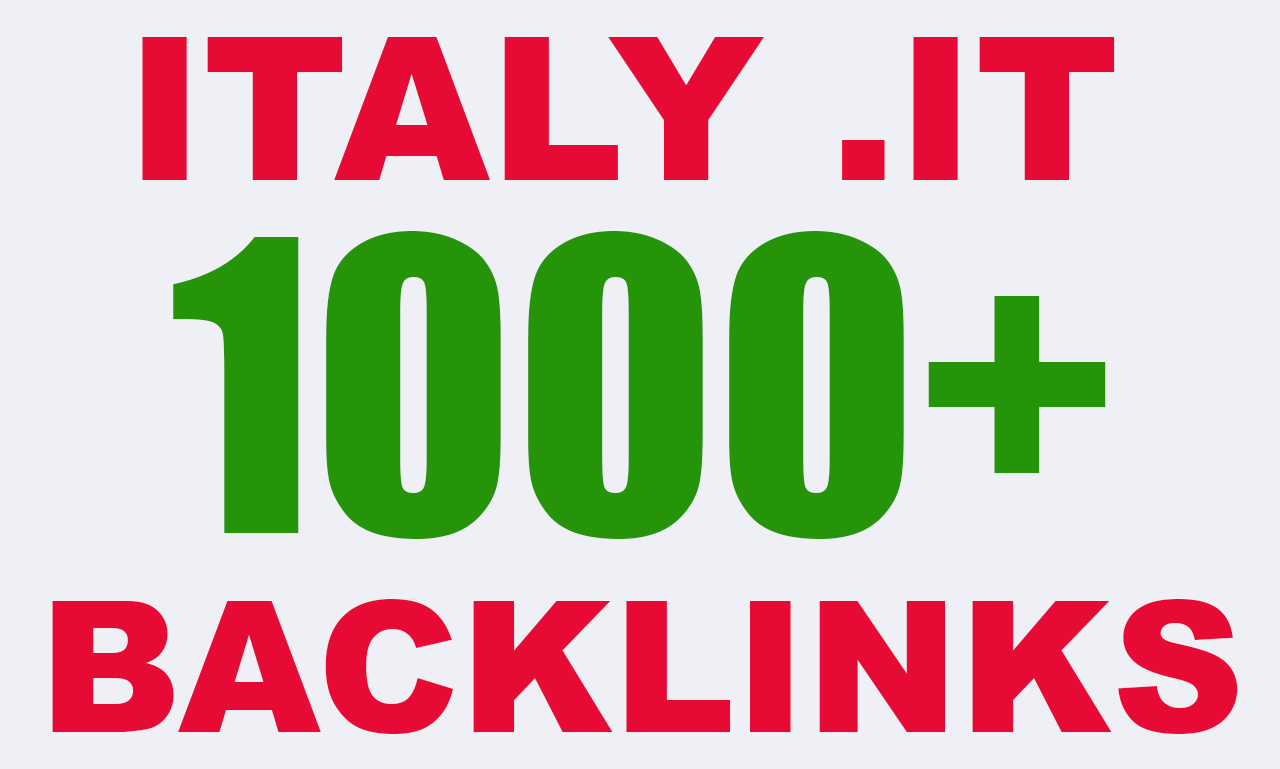 1000+ Italy Based Domains. IT Authority Backlinks Boo...