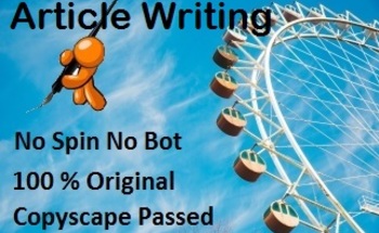 I will sent you a 1000 words Article writing SEO Optimized and Unique-Professional