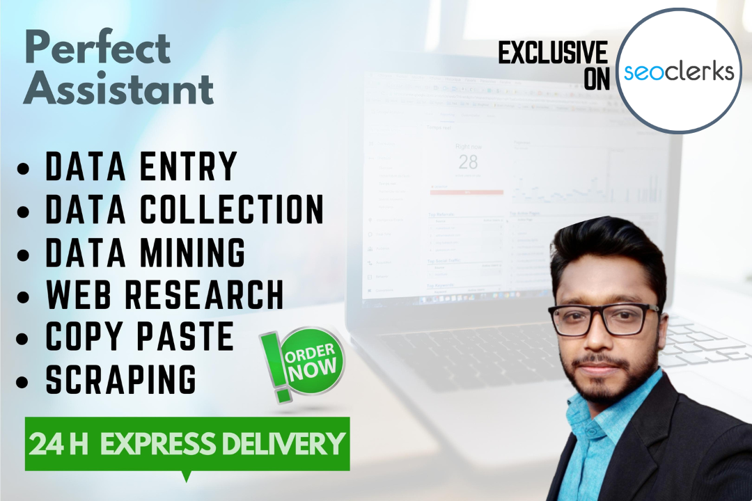 I will do perfect data entry, web research, copy paste