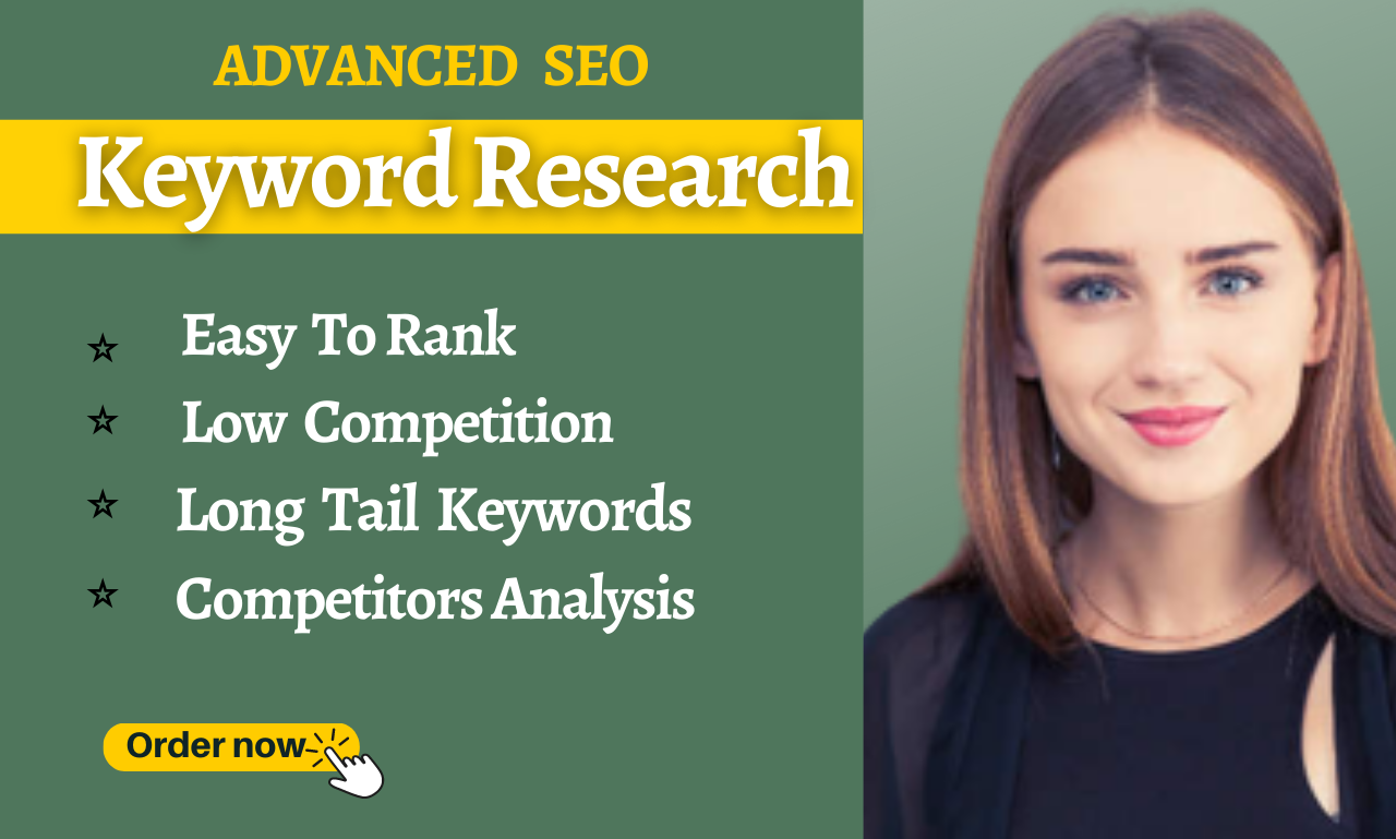 Advance SEO keyword research,  audit report,  competitor analysis